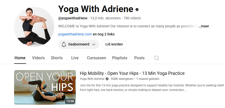yoga Youtube