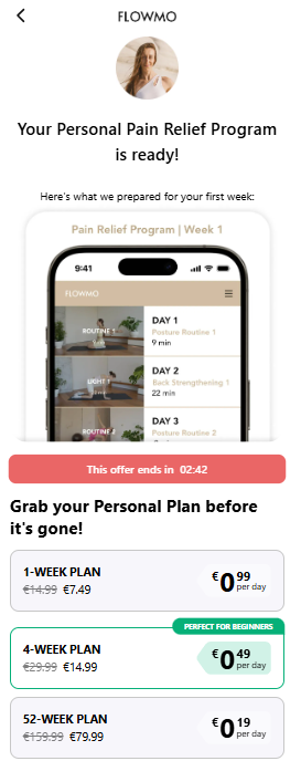 geen sprake van een persoonlijk plan