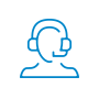 Contact center illustratie.