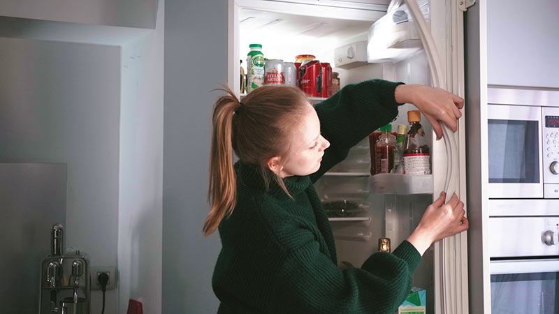 reparatie van een kapotte koelkast