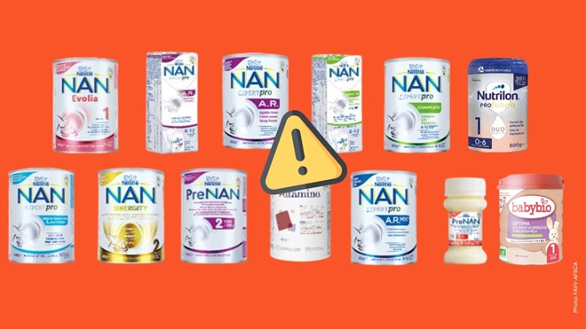 terugroeping van babymelk Nestlé NAN