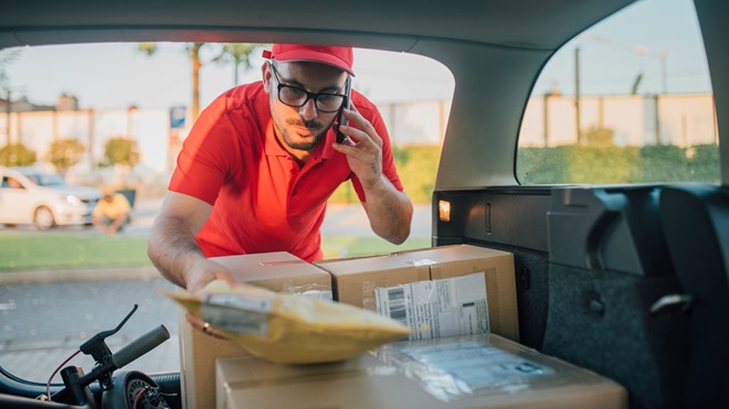 Levering van een online bestelling