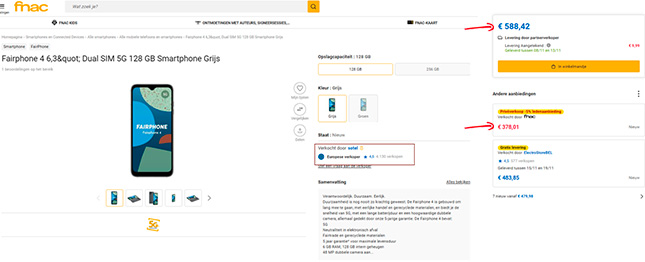 Online shoppen op de webshop van FNAC