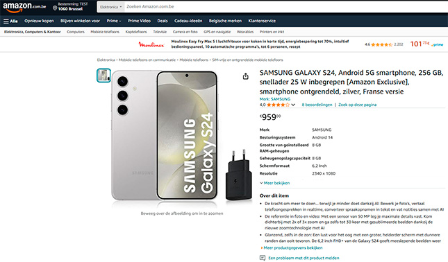 Online shoppen op Amazon