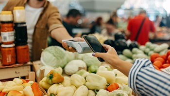elektronisch betalen op de markt