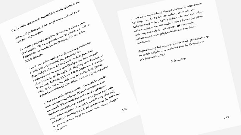 Hoe formuleer ik een testament het best?