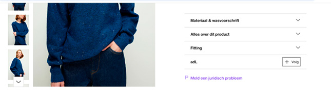 Zalando misbruik melden