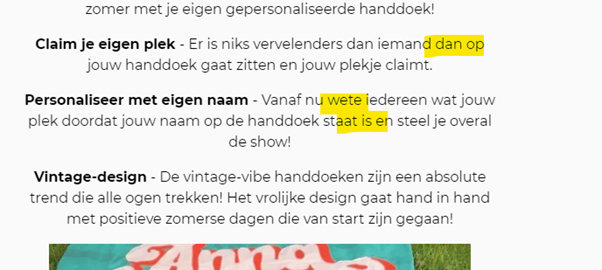 Balova.nl, valse website