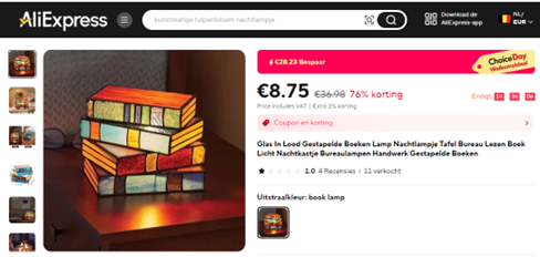 Balova.nl, valse website