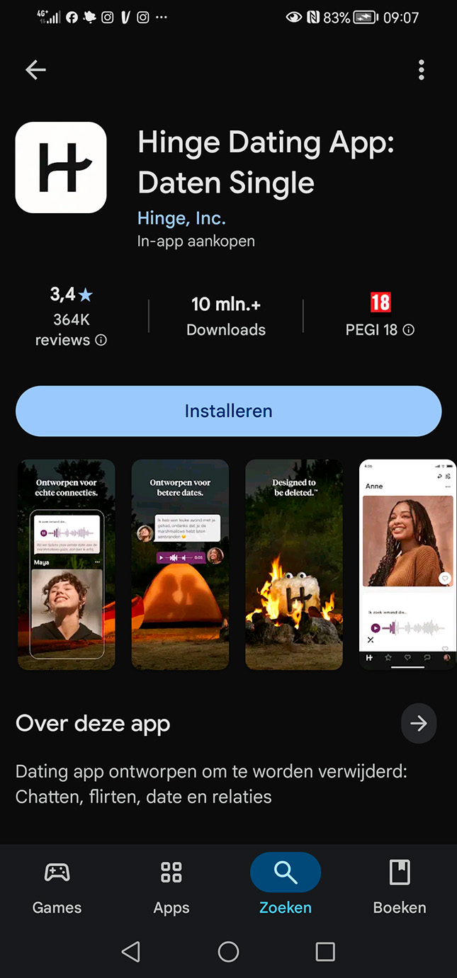 Online datingapp Hinge