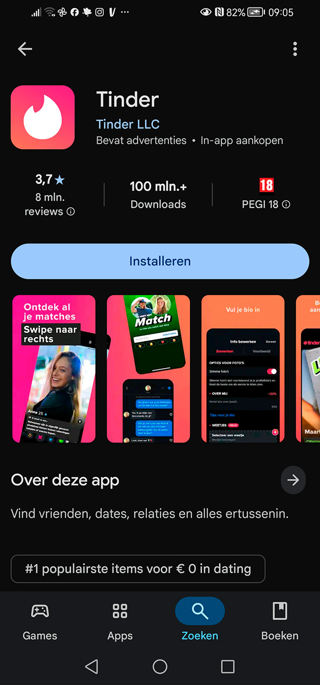 Online datingapp Tinder