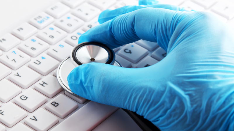 Toetsenbord dat hersteld moet worden