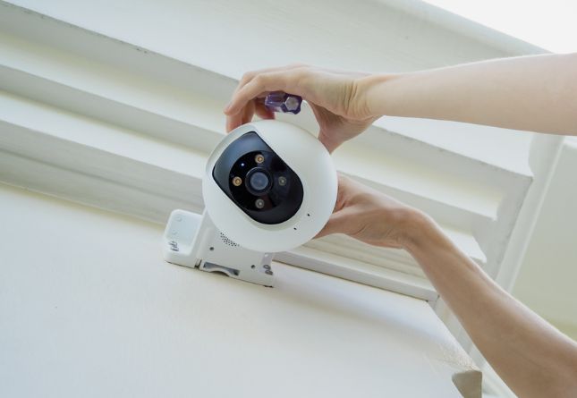 Een beveiligingscamera installeren aan je buitenmuur