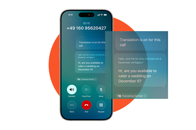 live vertaling op iOS 26