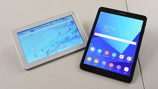 Schermhelderheid van tablet