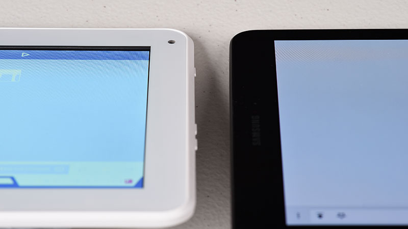 verzonken scherm van tablet