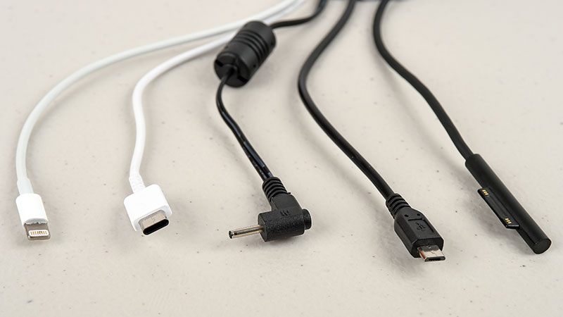 kabelaansluitingen tablet