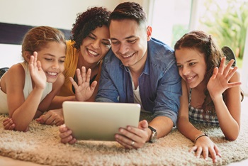 Videobellen via een app is populair in families