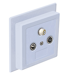 Aansluitpunt voor netwerkverbinding via coaxkabel