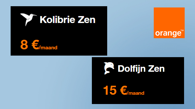 Orange Zen Kolibrie + Orange Zen Dolfijn