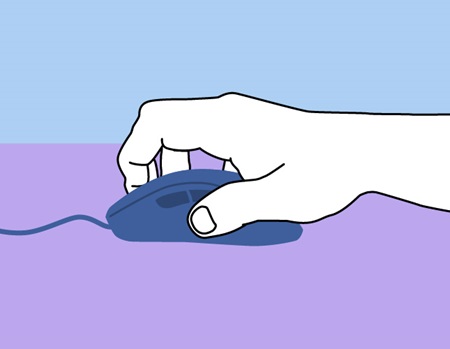 draadloze muis claw grip