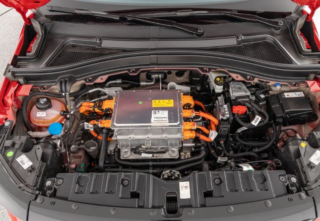 Onder de motorkap van de Fiat Grande Panda Electric Red