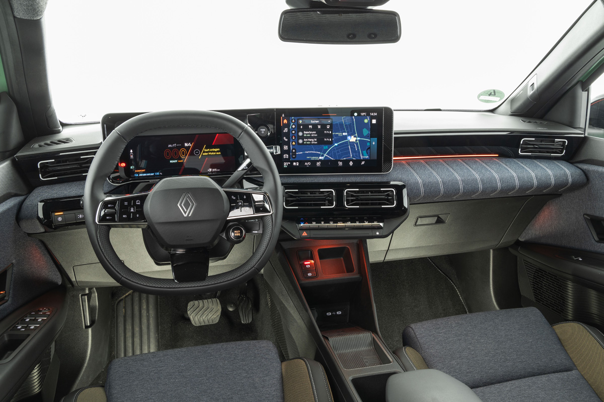 Interieur van de Renault 5 E-Tech