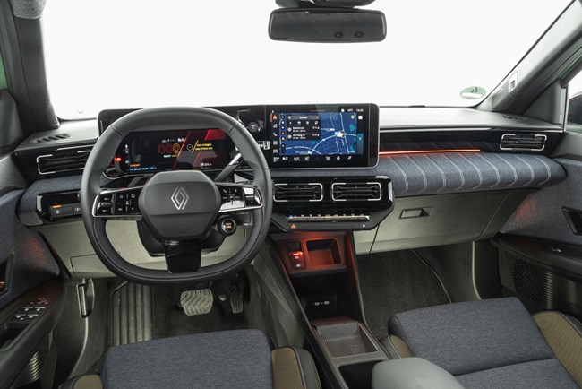 Interieur van de Renault 5 E-Tech