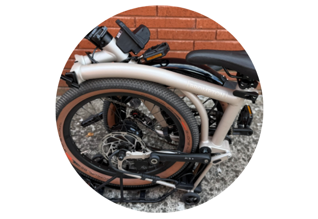 Brompton G Line Electric opgeplooid