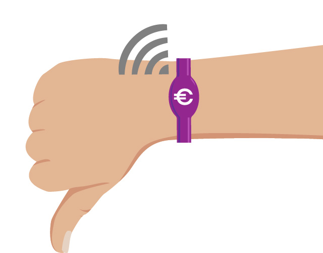 nadelen van cashless polsbandjes op een festival