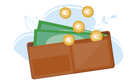 met cash betalen op een festival