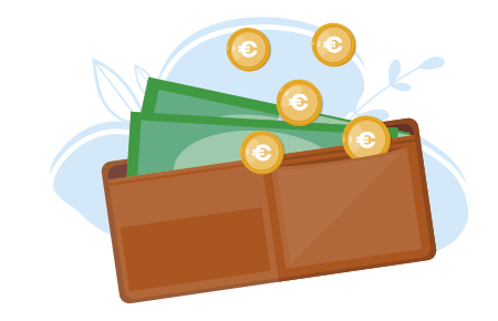 met cash betalen op een festival