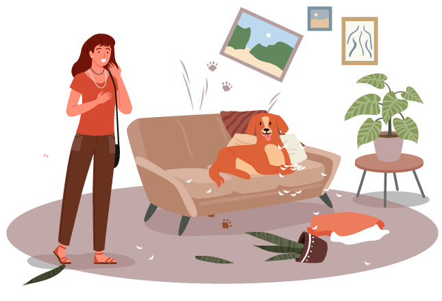 je hond richt schade aan