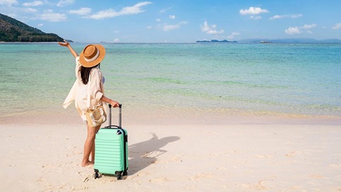 op vakantie