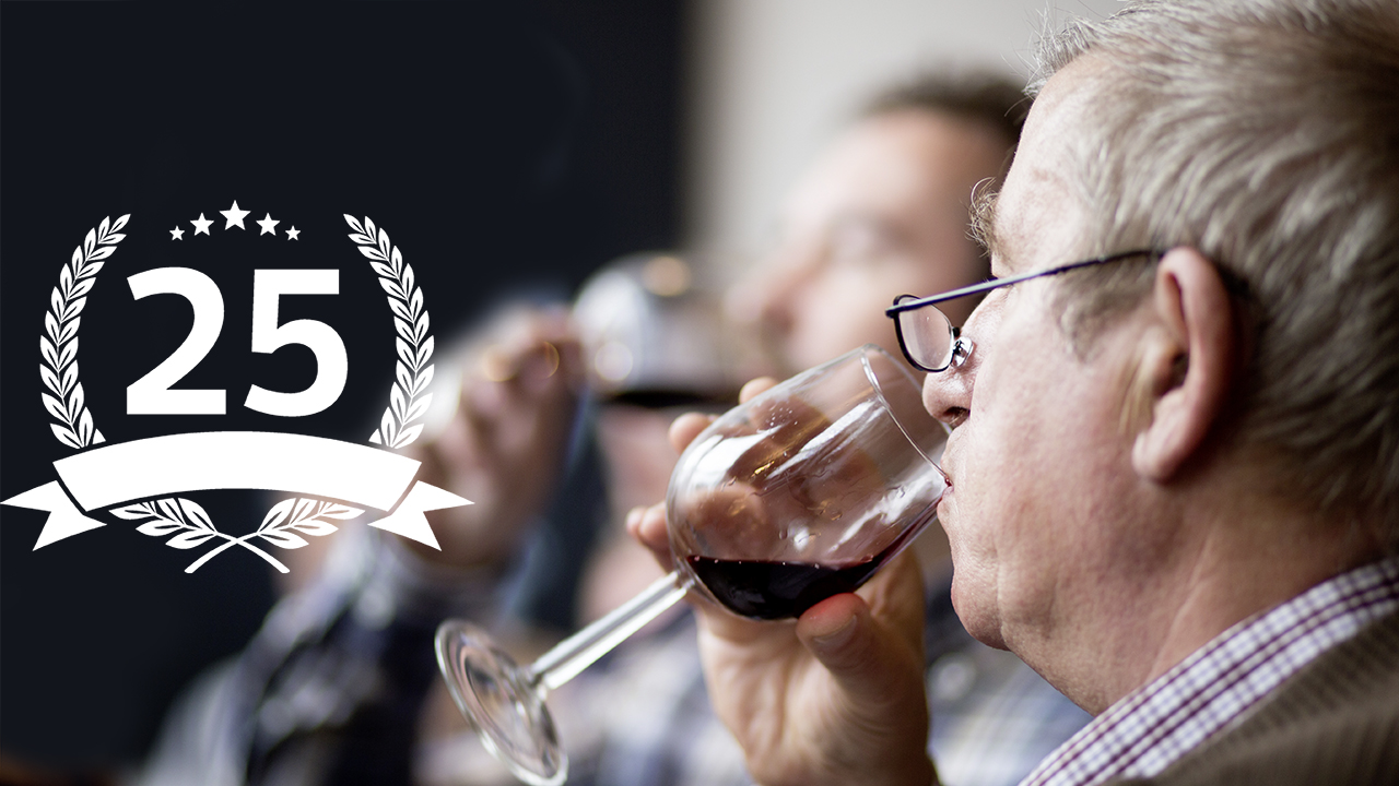 Wegwijs in wijn 25 jaar