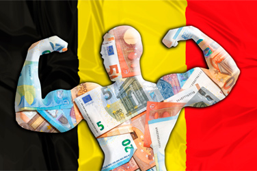 Het financieel vermogen van Belgische gezinnen gedragen door de financiële markten.