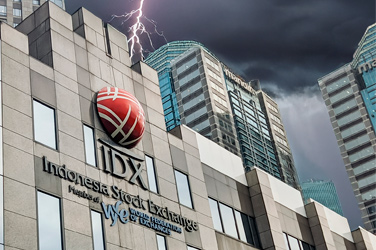 Beleggers maken zich zorgen na de crash van de beurs in Jakarta.